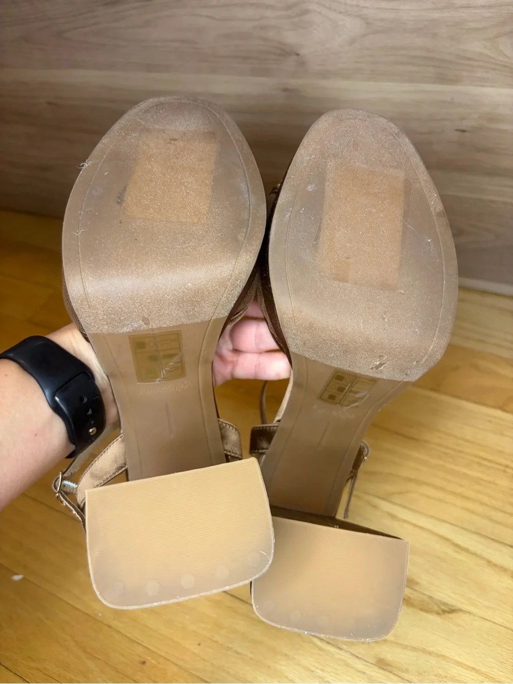 Dolce Vita Pomona Platform Block Heel Brown Sandals - Size 9.5